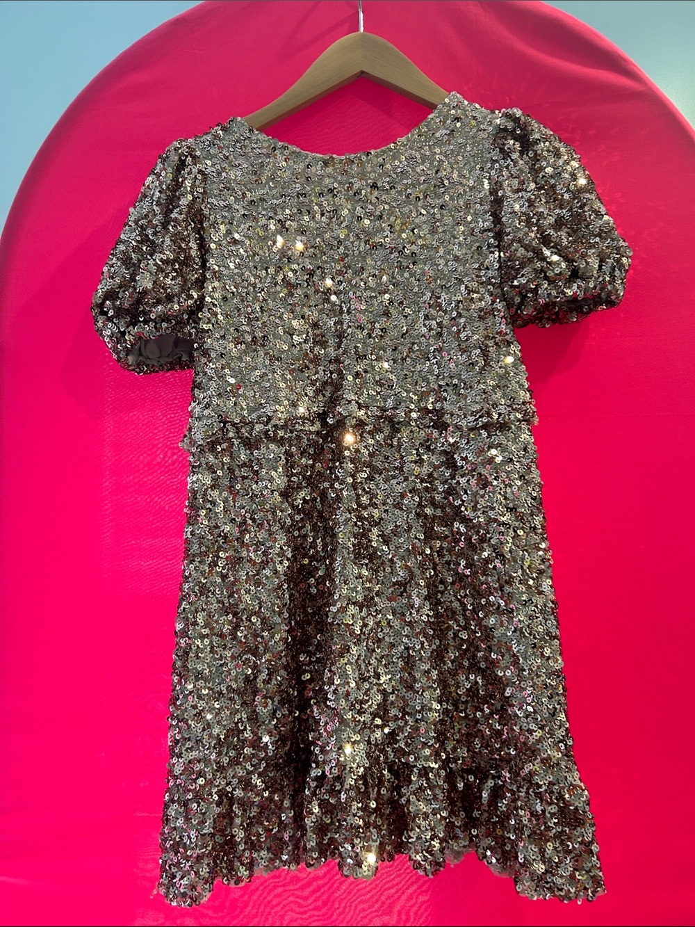 Gold Elegant Sequin dress
